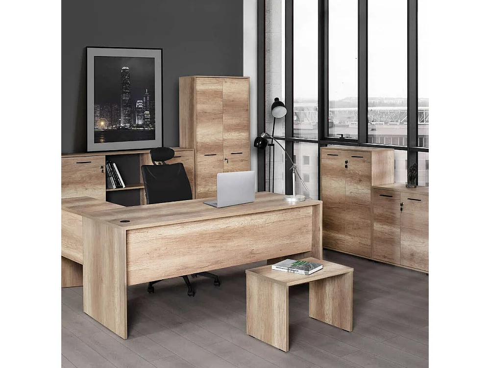 Librería – 72 cm x 187 cm x 34 cm – Nogal claro – Tablero de partículas