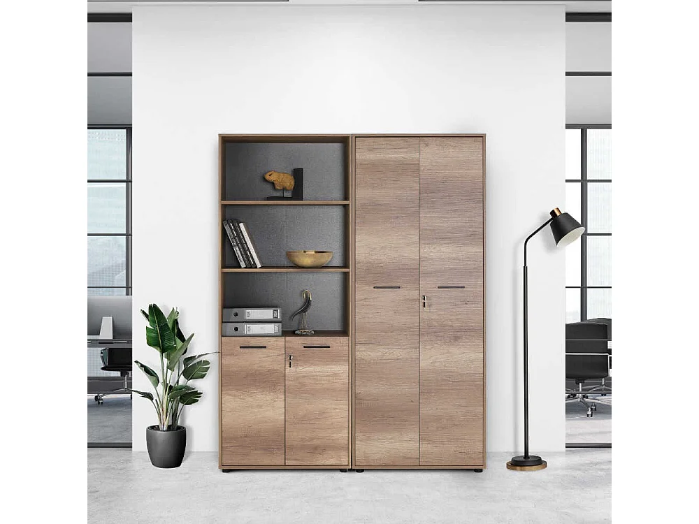 Librería – 72 cm x 187 cm x 34 cm – Nogal claro – Tablero de partículas