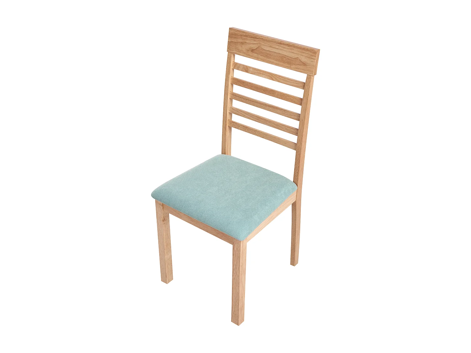 Lot de 2 chaises de salle à manger ORTLEY Bois Marron clair/ Menthe
