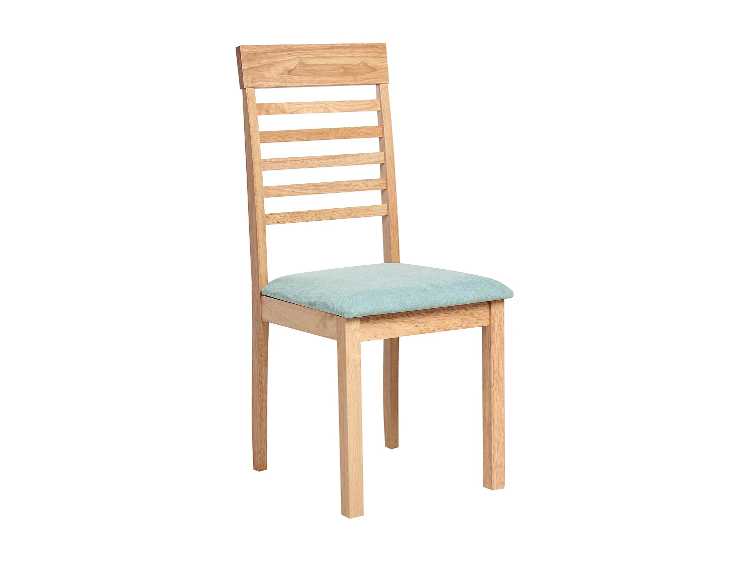Lot de 2 chaises de salle à manger ORTLEY Bois Marron clair/menthe