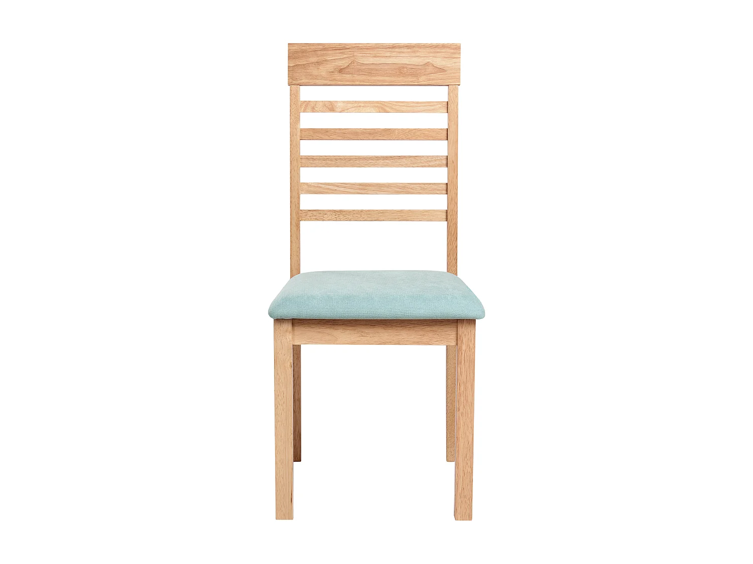 Lot de 2 chaises de salle à manger ORTLEY Bois Marron clair/menthe