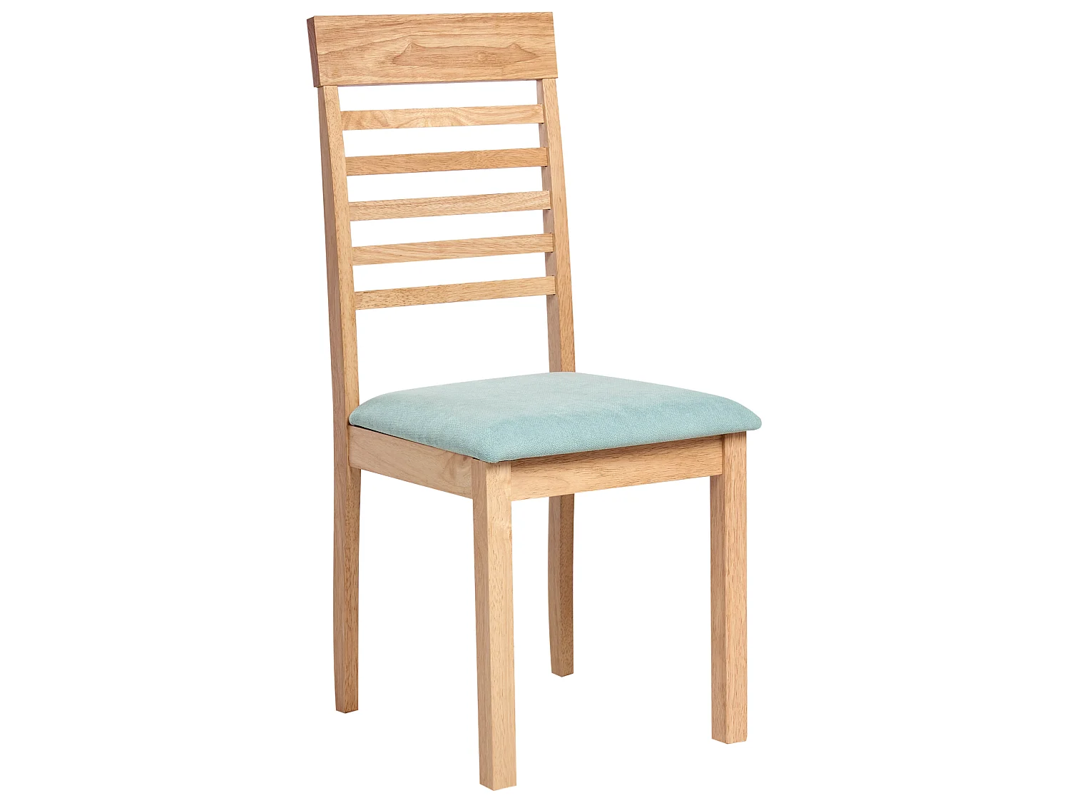 Lot de 2 chaises de salle à manger ORTLEY Bois Marron clair/menthe