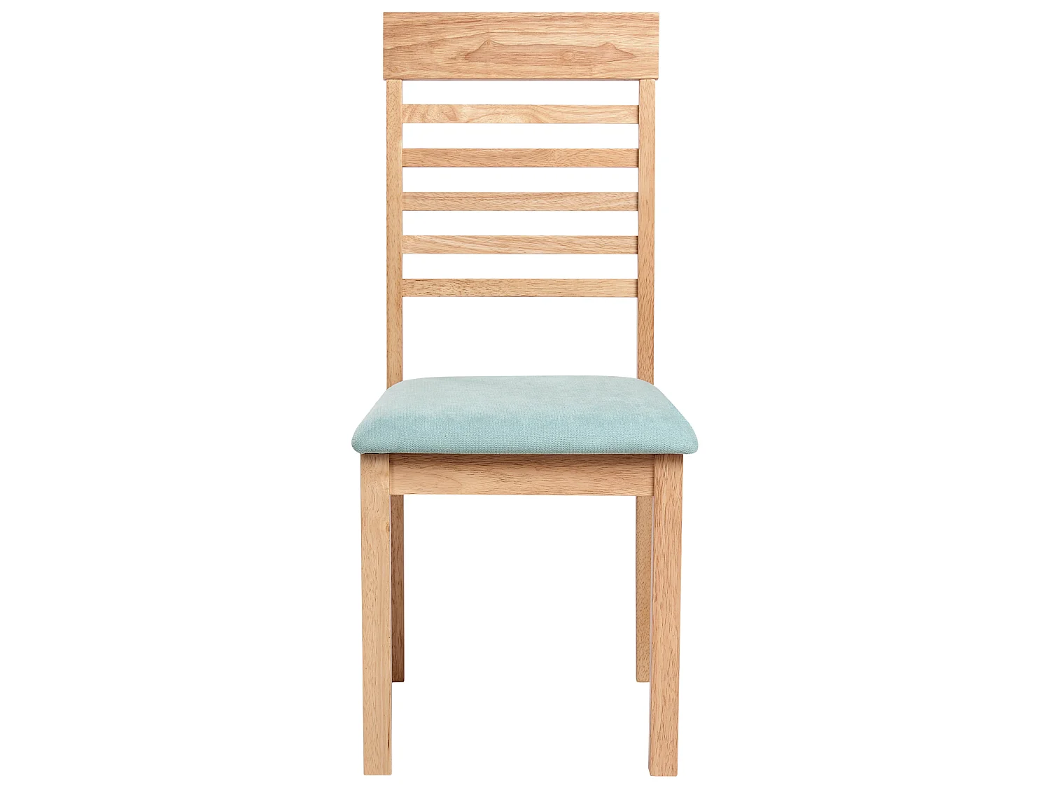 Lot de 2 chaises de salle à manger ORTLEY Bois Marron clair/menthe