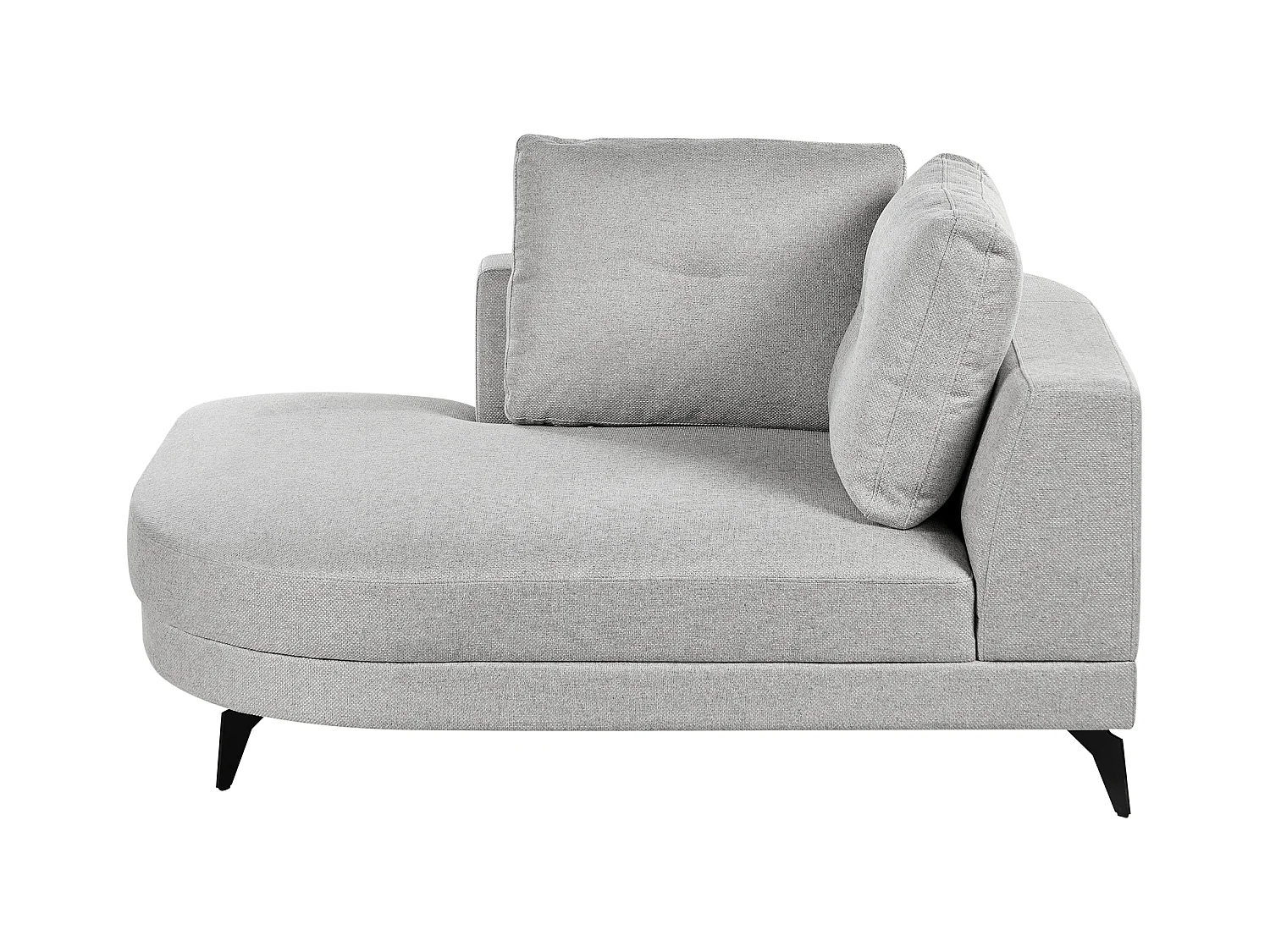 Chaise longue MARUM Lin synthétique Gris
