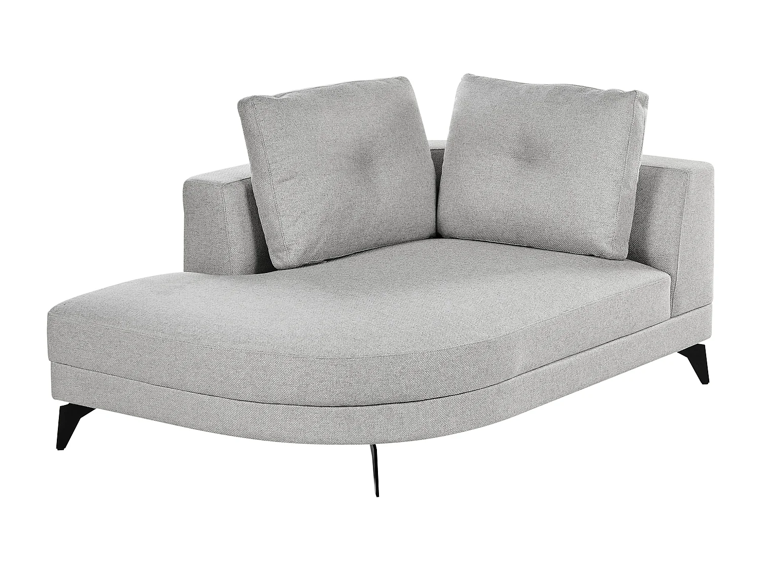 Chaise longue MARUM Lin synthétique Gris