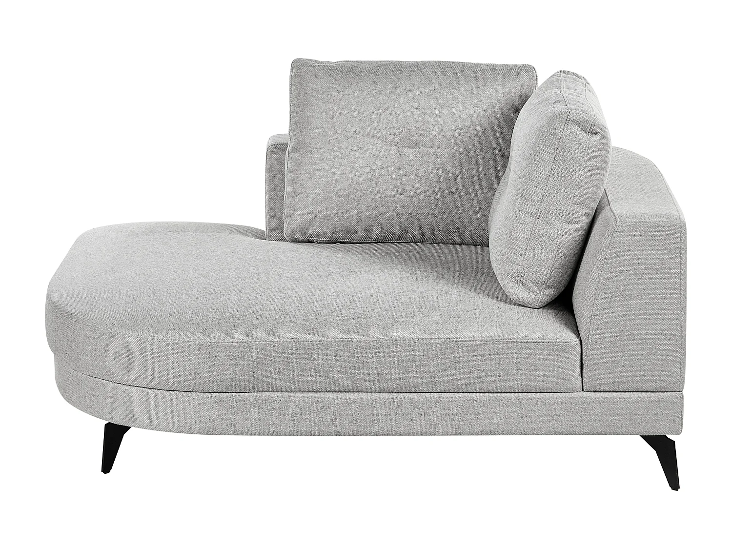 Chaise longue MARUM Lin synthétique Gris