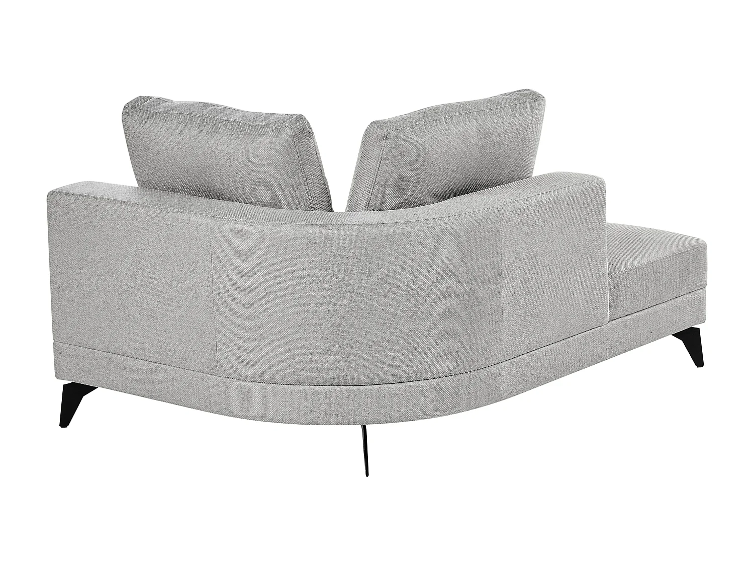 Chaise longue MARUM Lin synthétique Gris