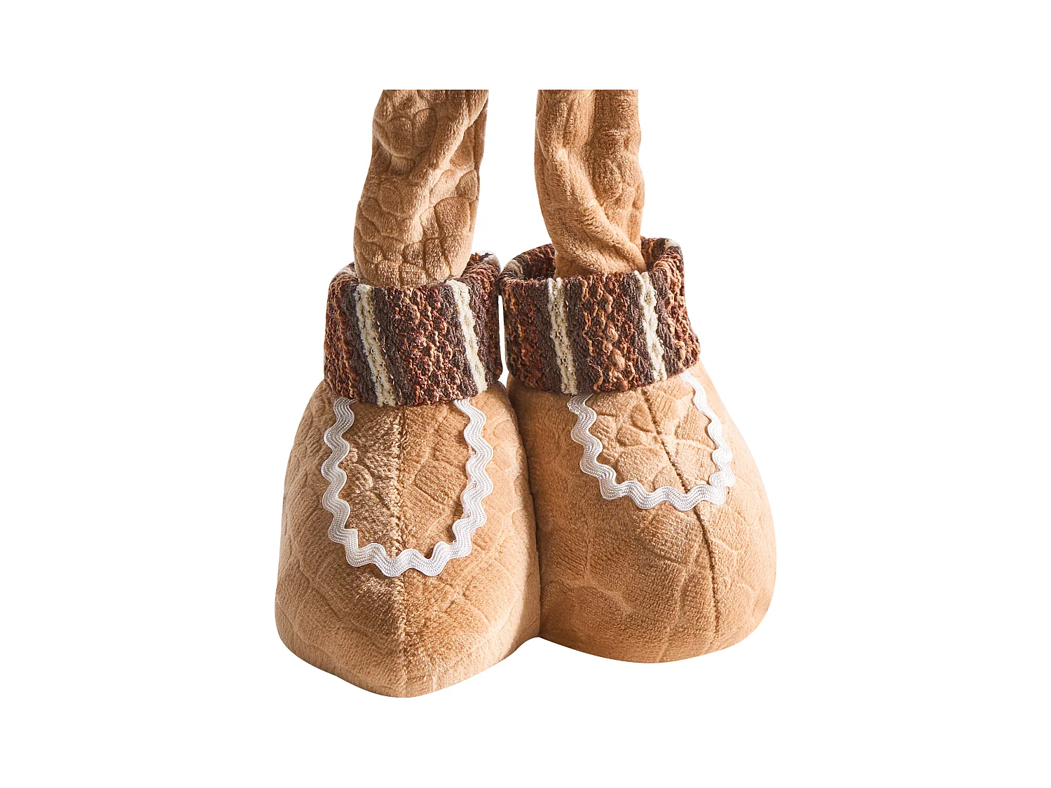 Lot de 2 décorations de Noël EIKEREN Bonhomme de pain d'épice 55 cm Marron