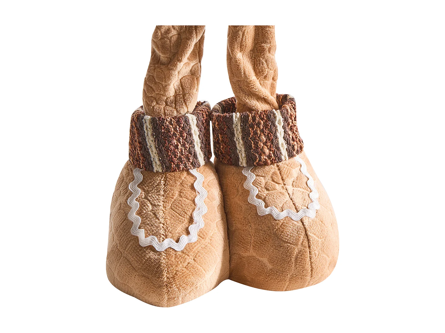 Lot de 2 décorations de Noël EIKEREN Bonhomme de pain d'épice 55 cm Marron