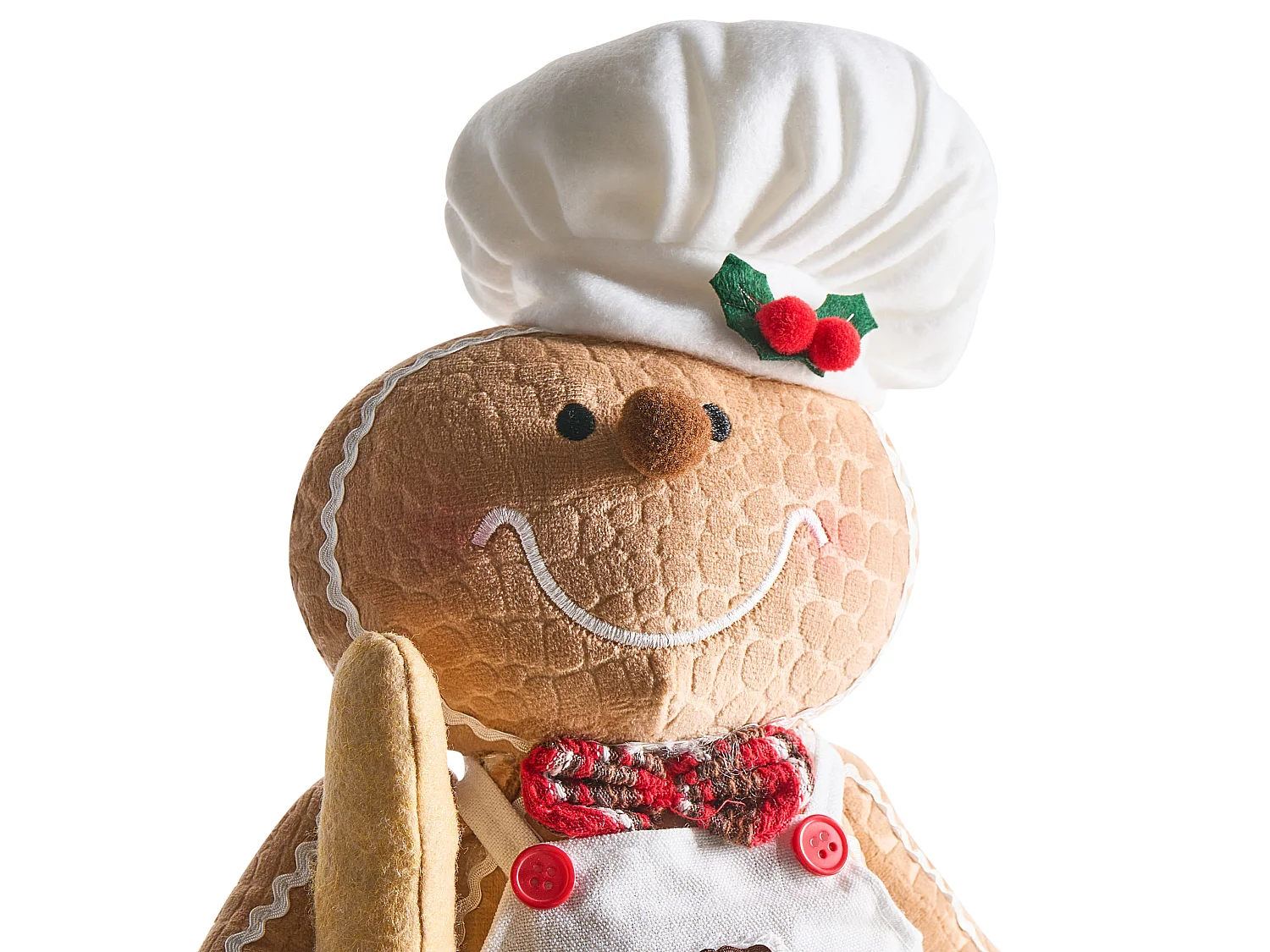 Set of 2 Christmas Decorations EIKEREN Gingerbread Man 55 cm Brown