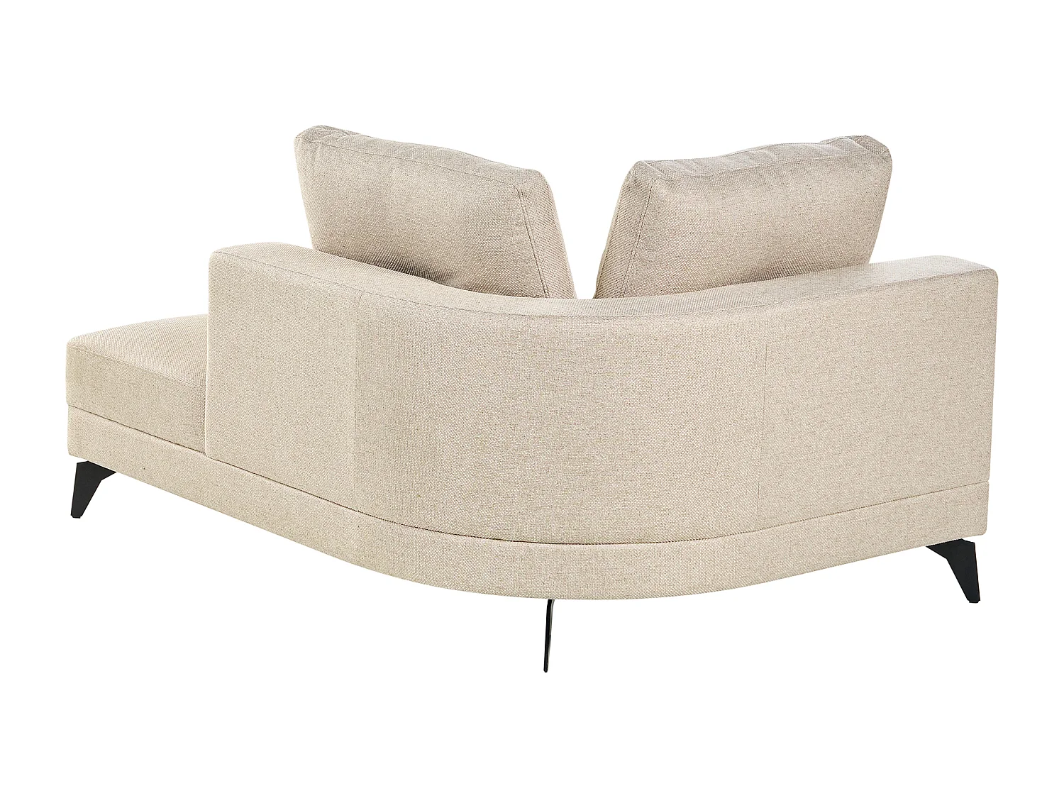 Chaise longue MARUM Lin synthétique Beige clair