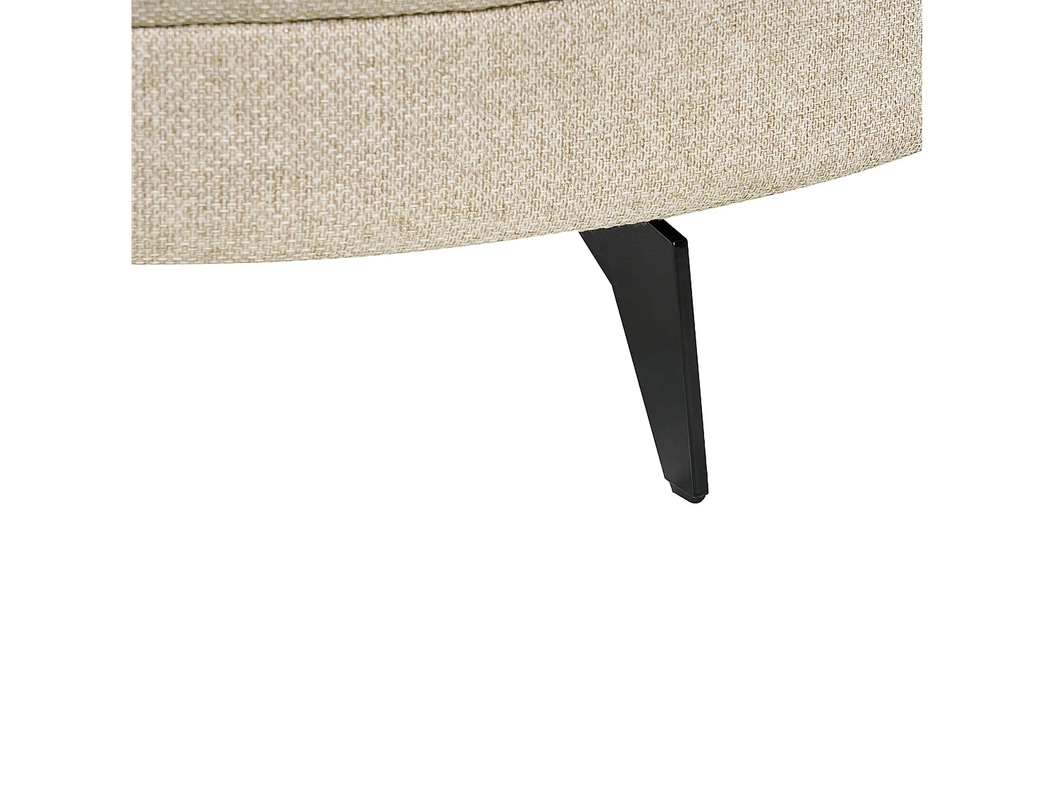 Chaise longue MARUM Lin synthétique Beige clair