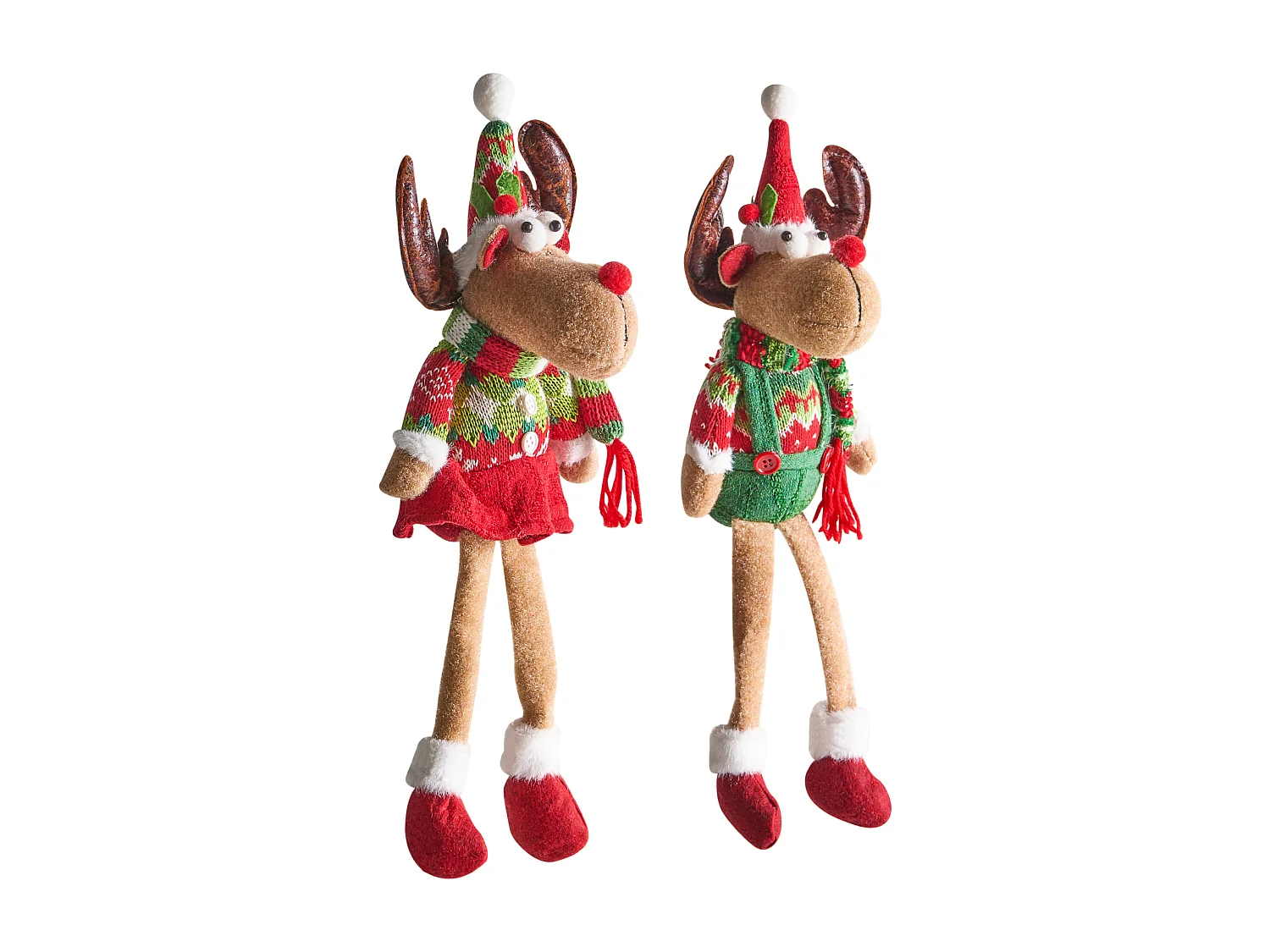 Lot de 2 décorations de Noël VATNDALSVATNET Renne 38 cm Multicolore
