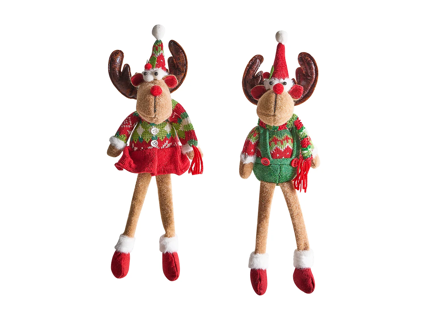 Lot de 2 décorations de Noël VATNDALSVATNET Renne 38 cm Multicolore