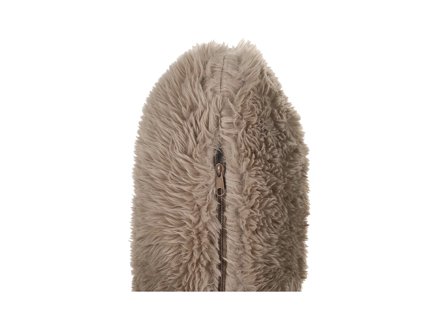 Fauteuil SKOVDE Fourrure synthétique Taupe