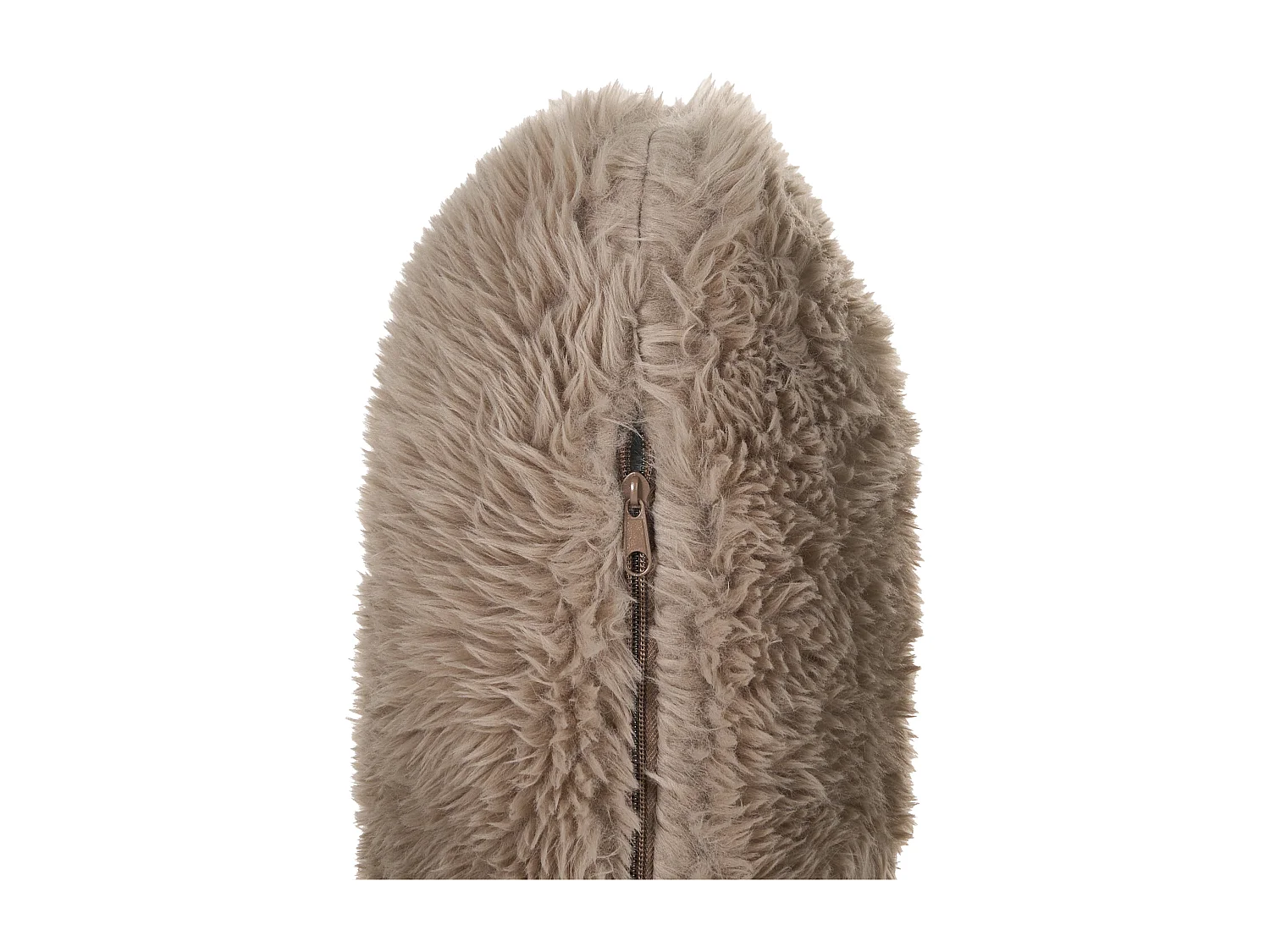 Fauteuil SKOVDE Fourrure synthétique Taupe