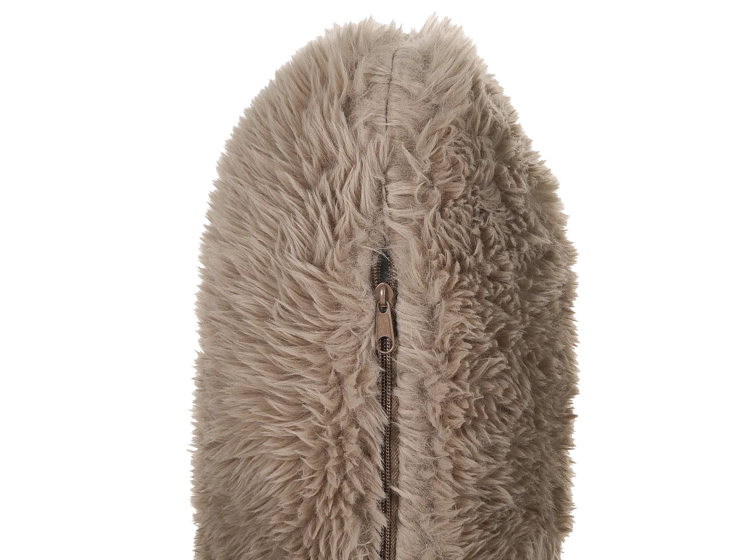 Armchair SKOVDE Faux Fur Taupe