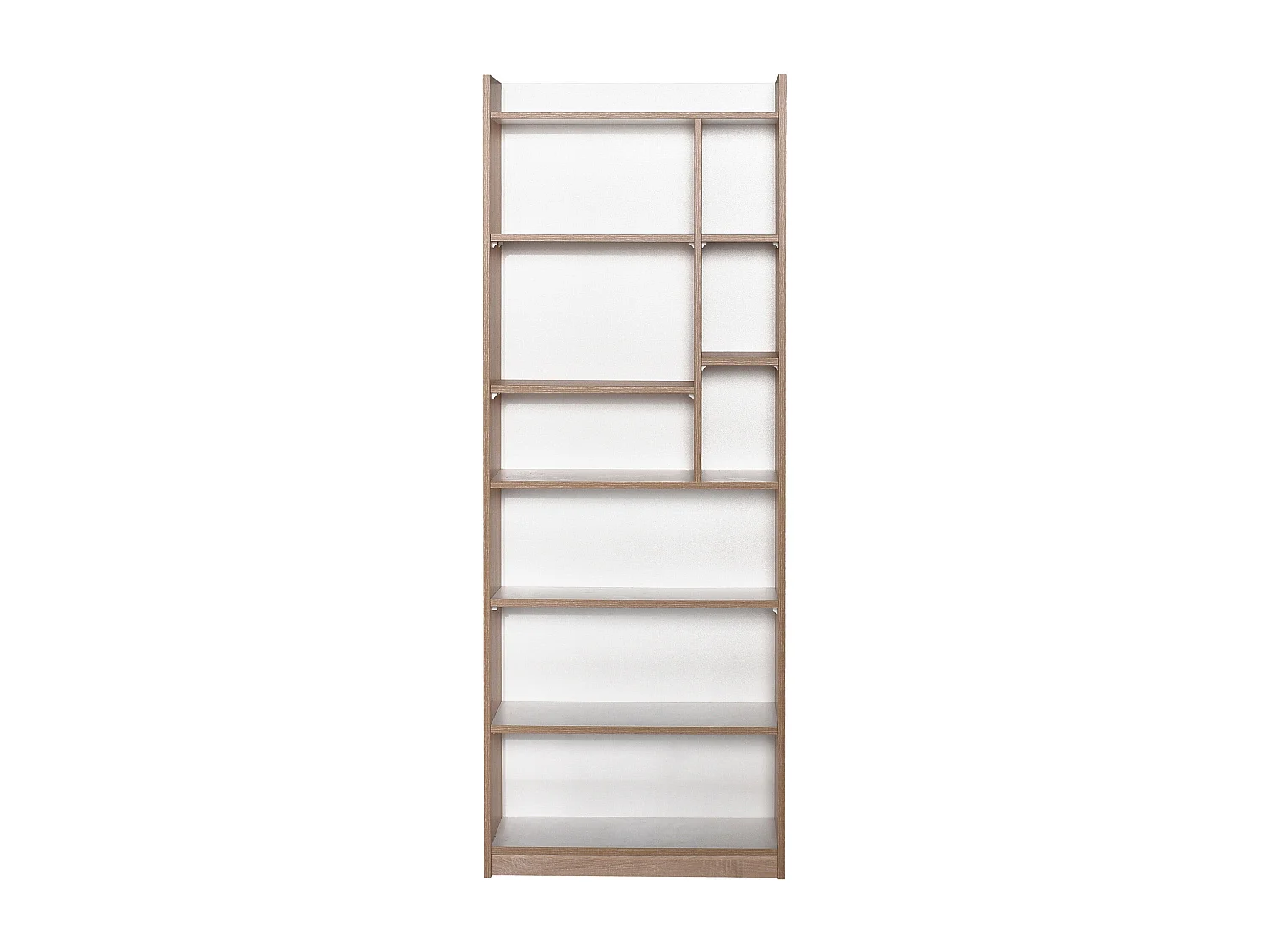 Bibliothèque – 63 cm x 176 cm x 26 cm – Sonomo et Blanc – Panneau de particules mélaminé