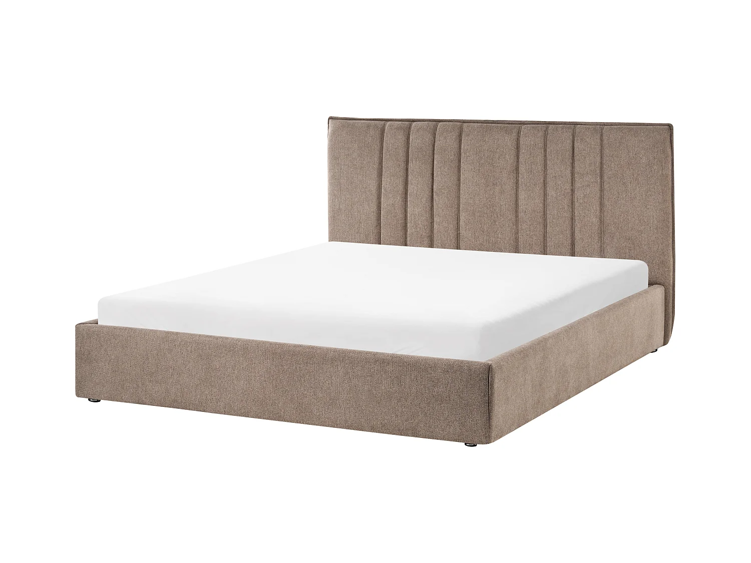 Lit ottoman Tissu TARASCON 160 x 200 cm Taupe