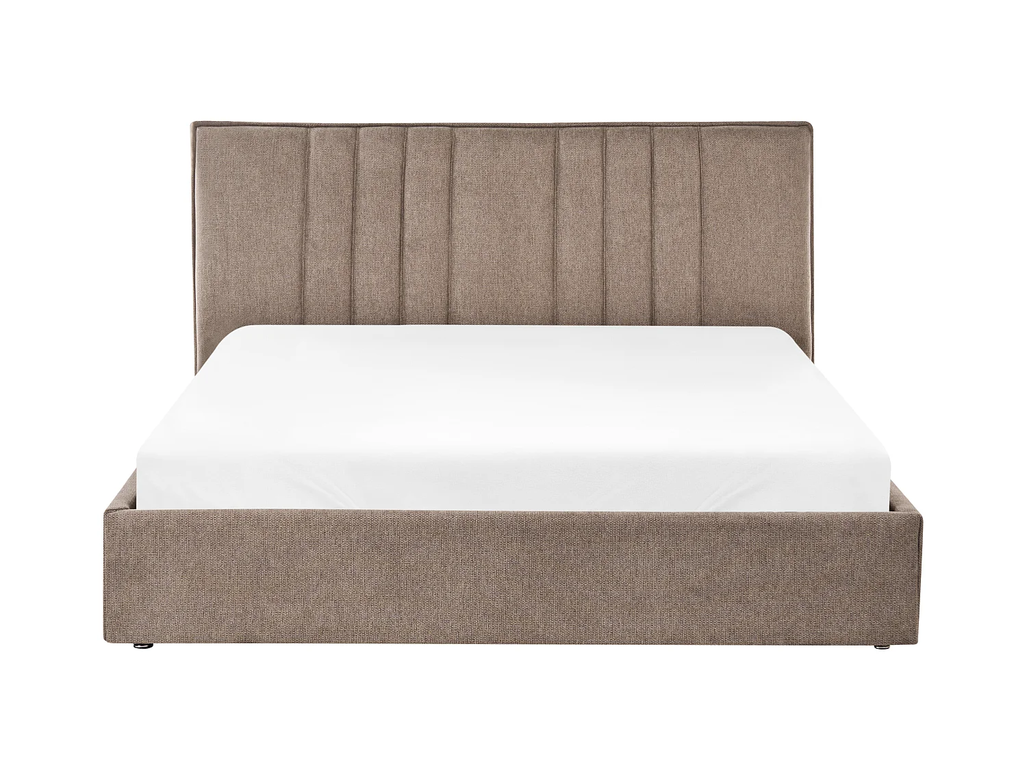 Lit ottoman Tissu TARASCON 160 x 200 cm Taupe