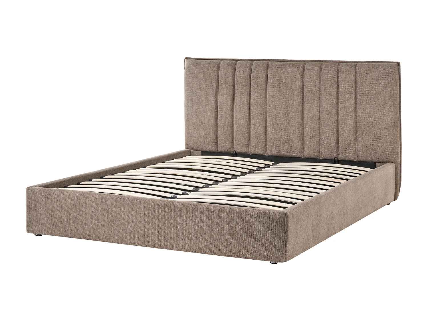 Lit ottoman Tissu TARASCON 160 x 200 cm Taupe