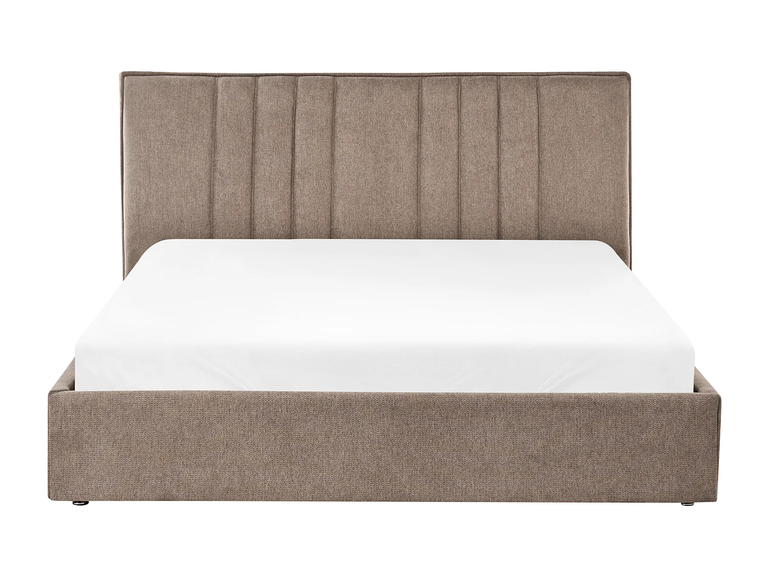 Lit ottoman Tissu TARASCON 160 x 200 cm Taupe