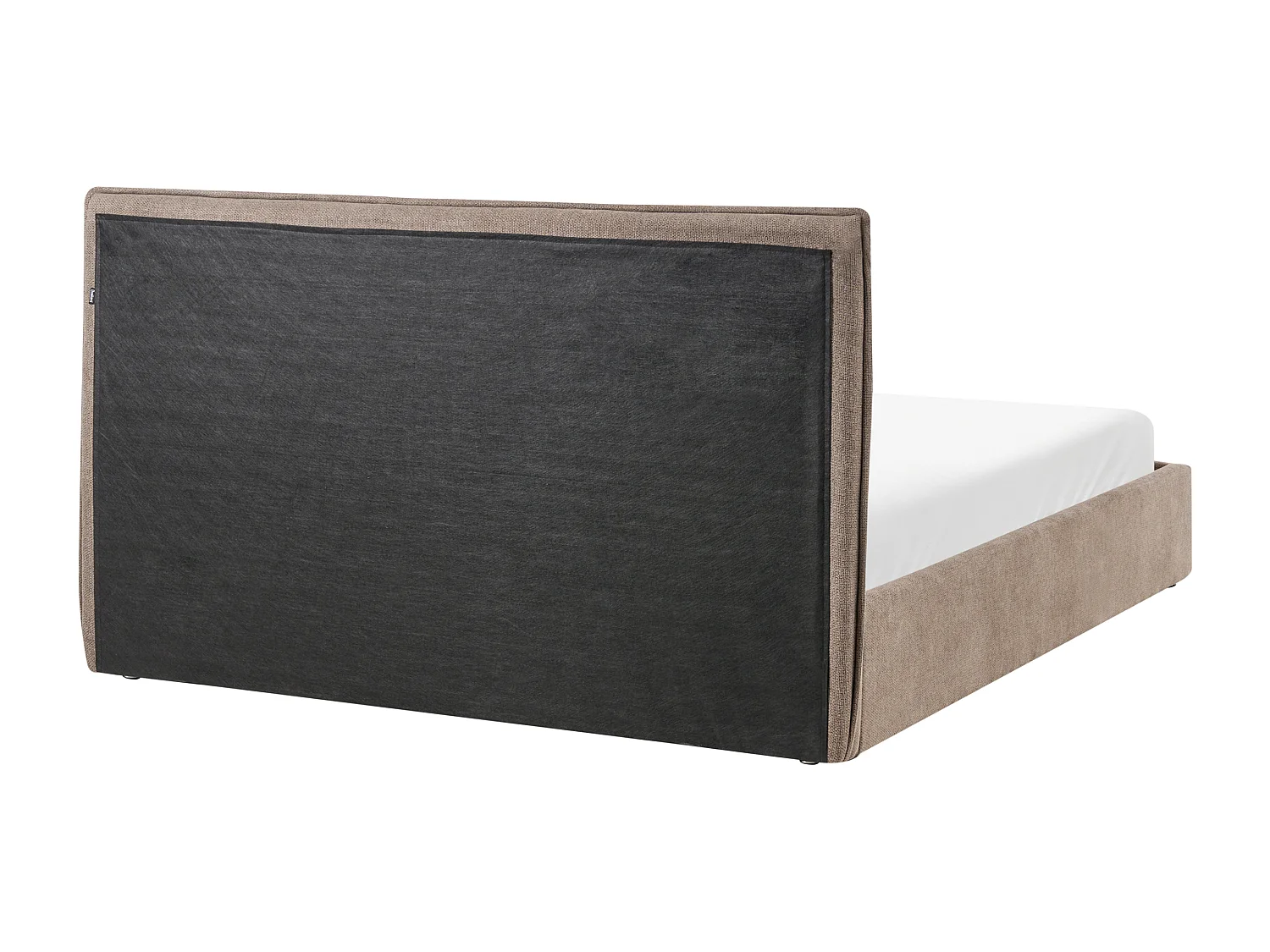 Lit ottoman Tissu TARASCON 160 x 200 cm Taupe