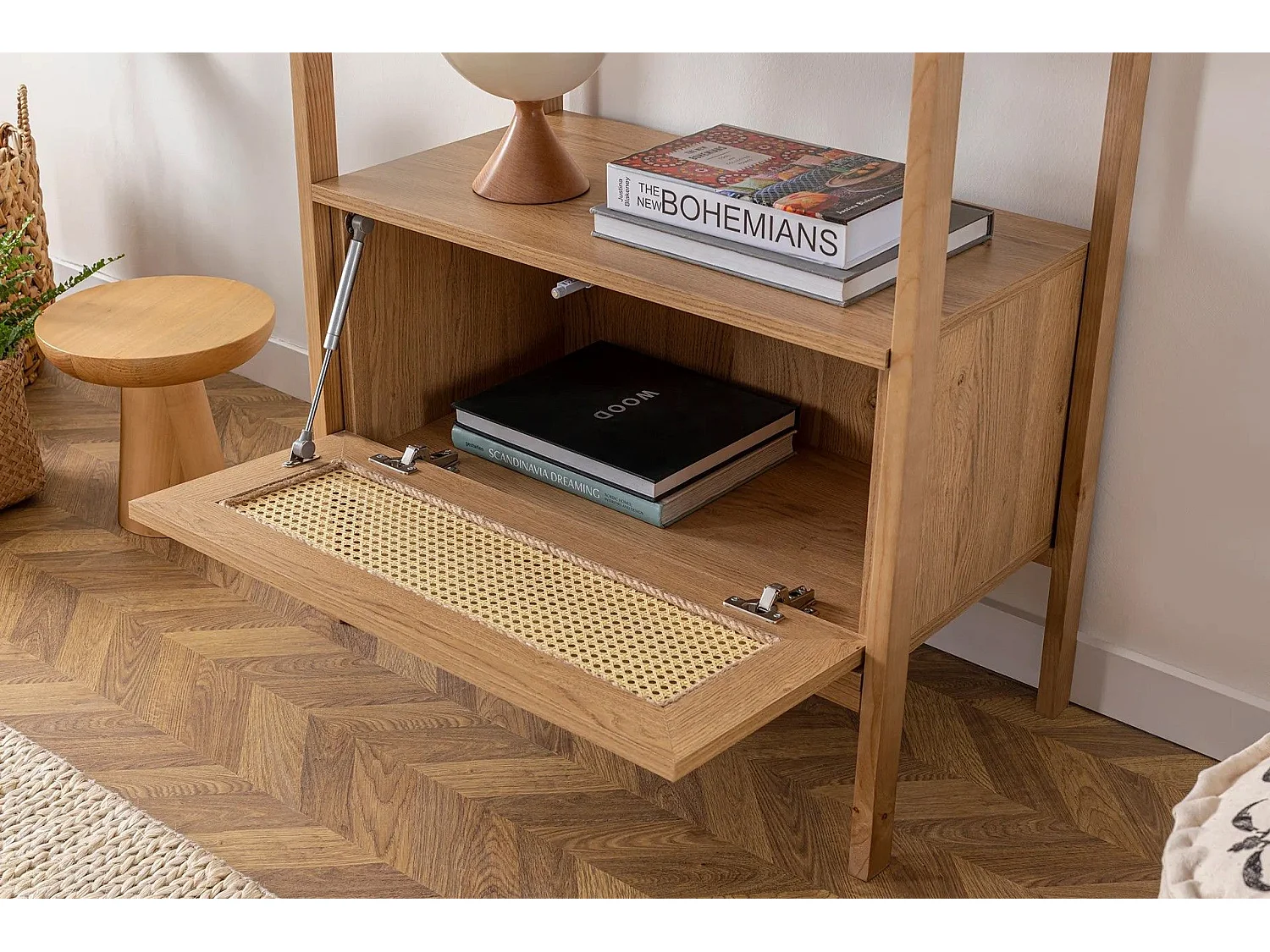 Estantería Kailua U110, Abierto|Abierta sin pared trasera, Aglomerado laminado, 183x75cm