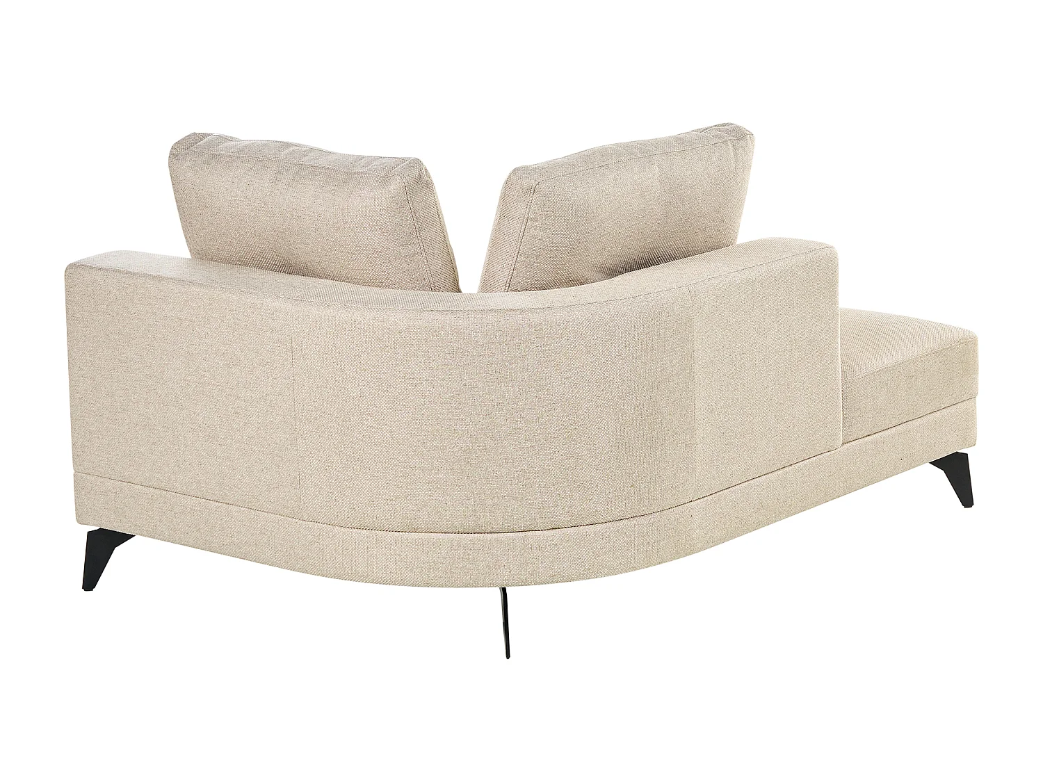 Chaise longue MARUM Lin synthétique Beige clair