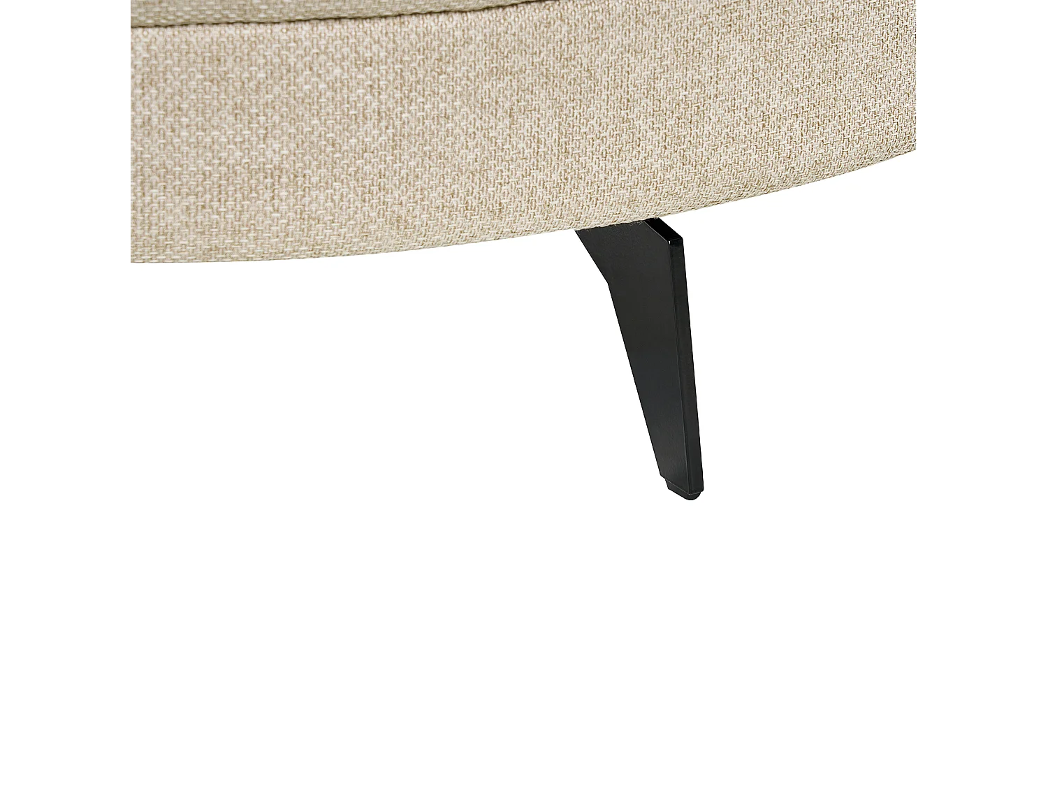 Chaise longue MARUM Lin synthétique Beige clair