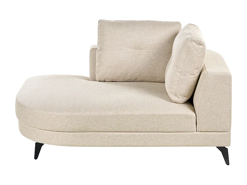 Chaise longue MARUM Lin synthétique Beige clair
