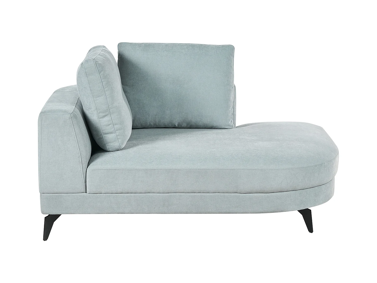 Chaise longue MARUM Tissu chenille Bleu clair