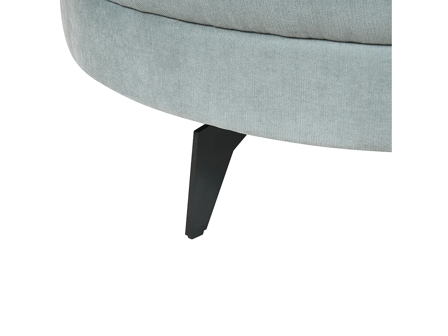 Chaise longue MARUM Tissu chenille Bleu clair