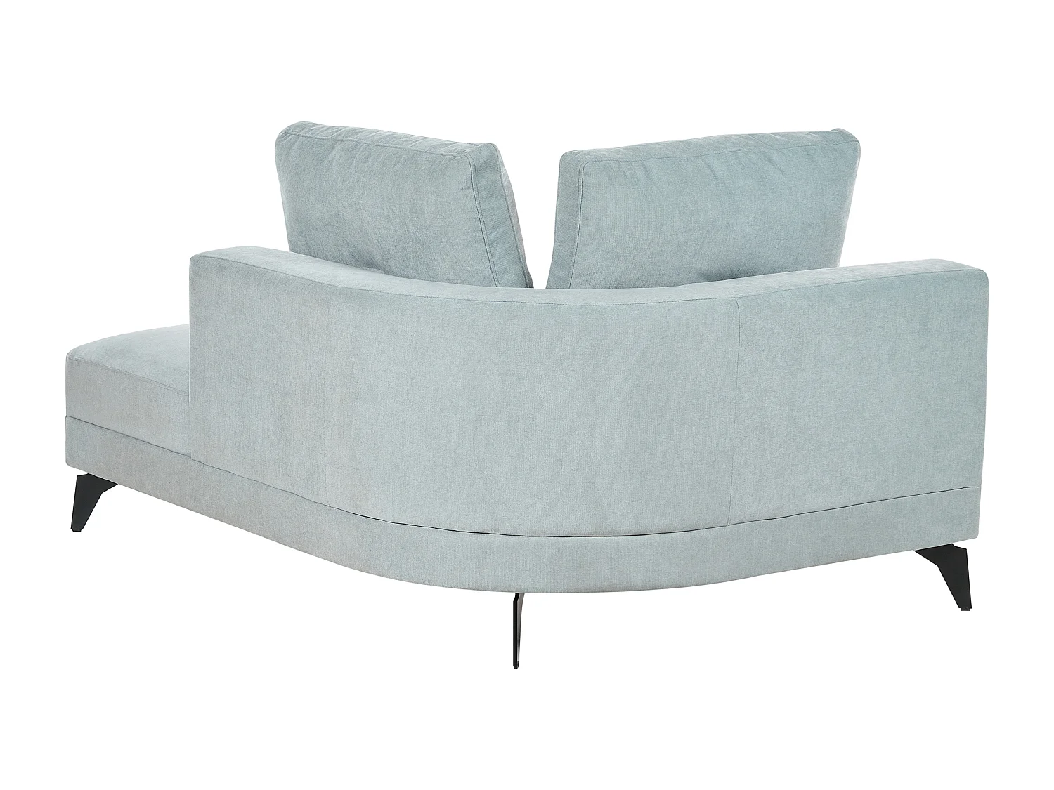 Chaise longue MARUM Tissu chenille Bleu clair