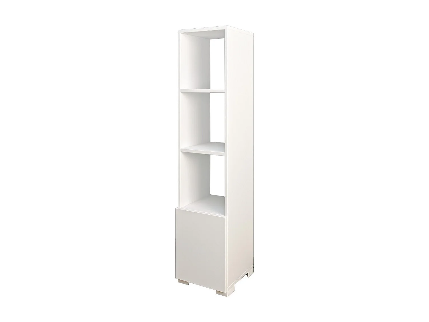 Bibliothèque – 136 cm x 31 cm x 29,6 cm – Blanc – Panneau de particules mélaminé