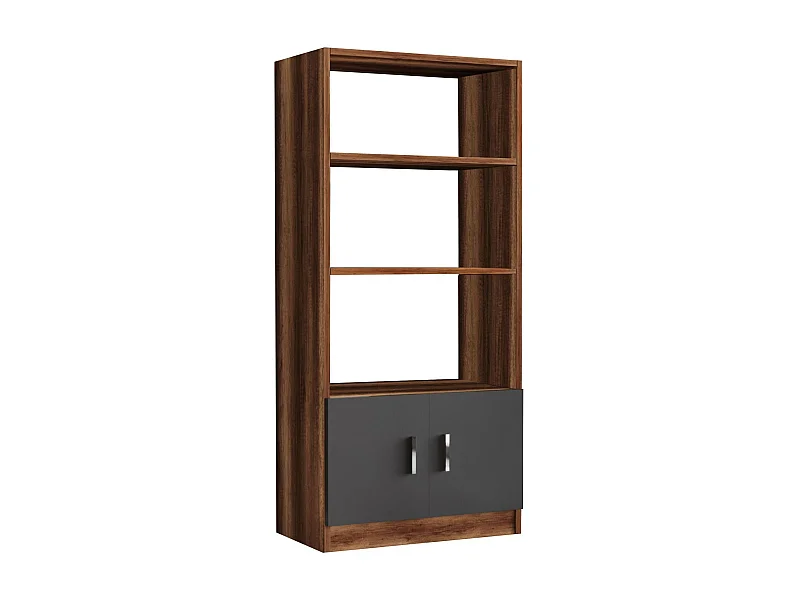 Estantería Kailua 1230, Abierta sin pared trasera|Con puertas, Aglomerado laminado, 140cm