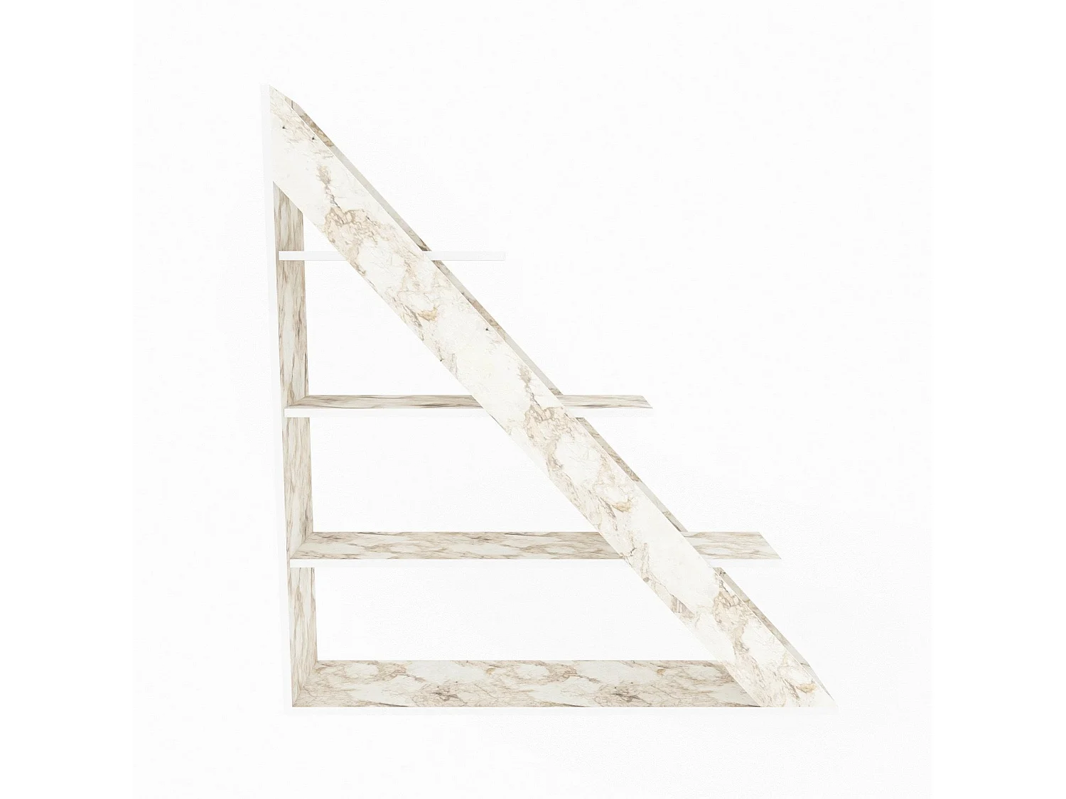 Étagère blanche élégante, 120 cm x 131,8 cm x 25 cm | Panneau de particules 100 % mélaminé, épaisseur 18 mm | Idéal pour le rangement modern