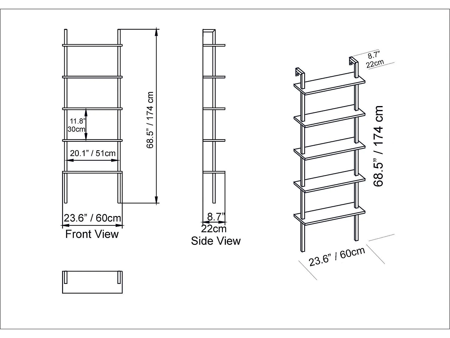 Estante Industrial em Nogueira e Preto - Estilo Moderno para sua Casa ou Escritório