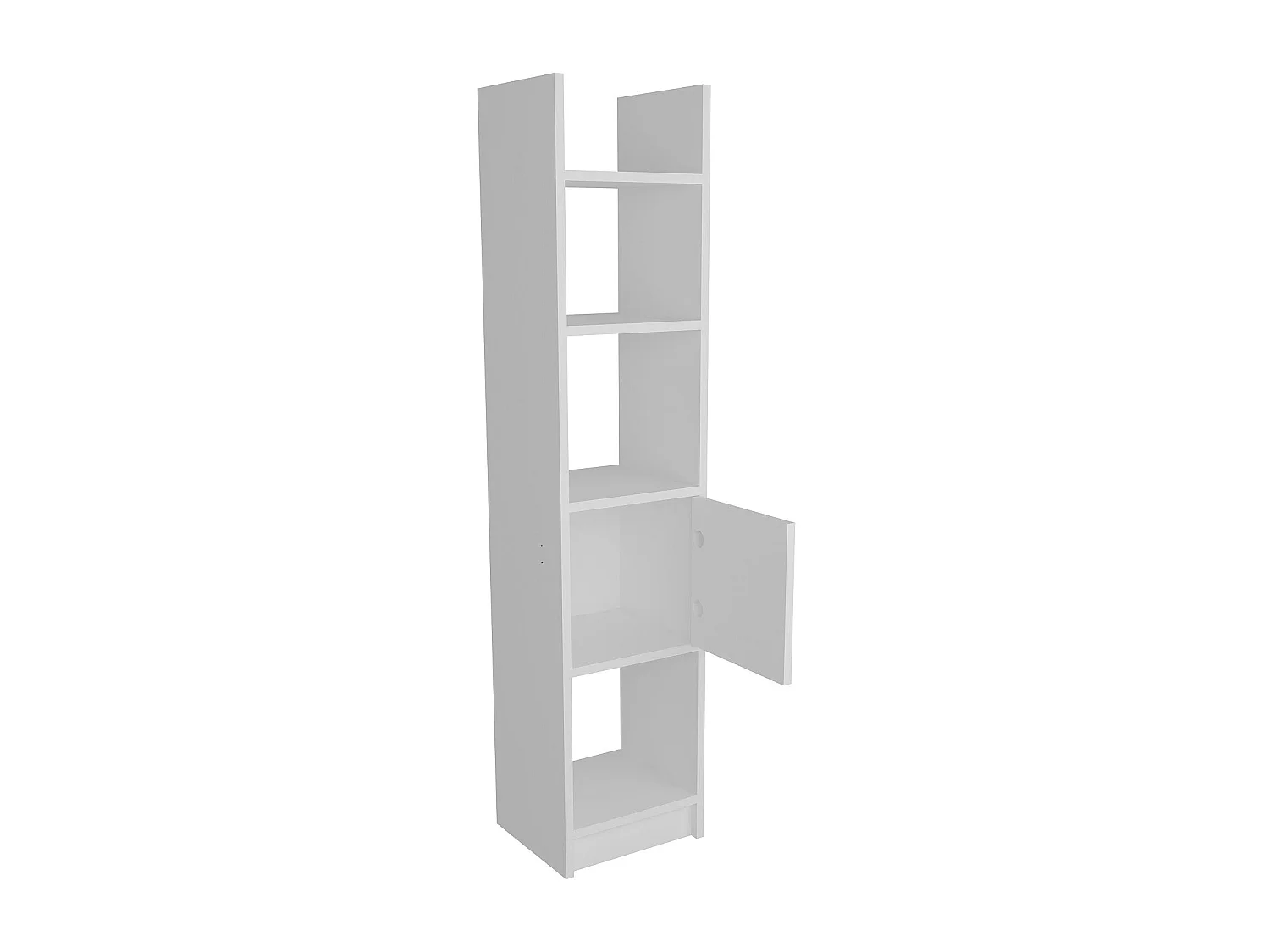 Étagère – 150 cm de hauteur – blanche – mélaminé