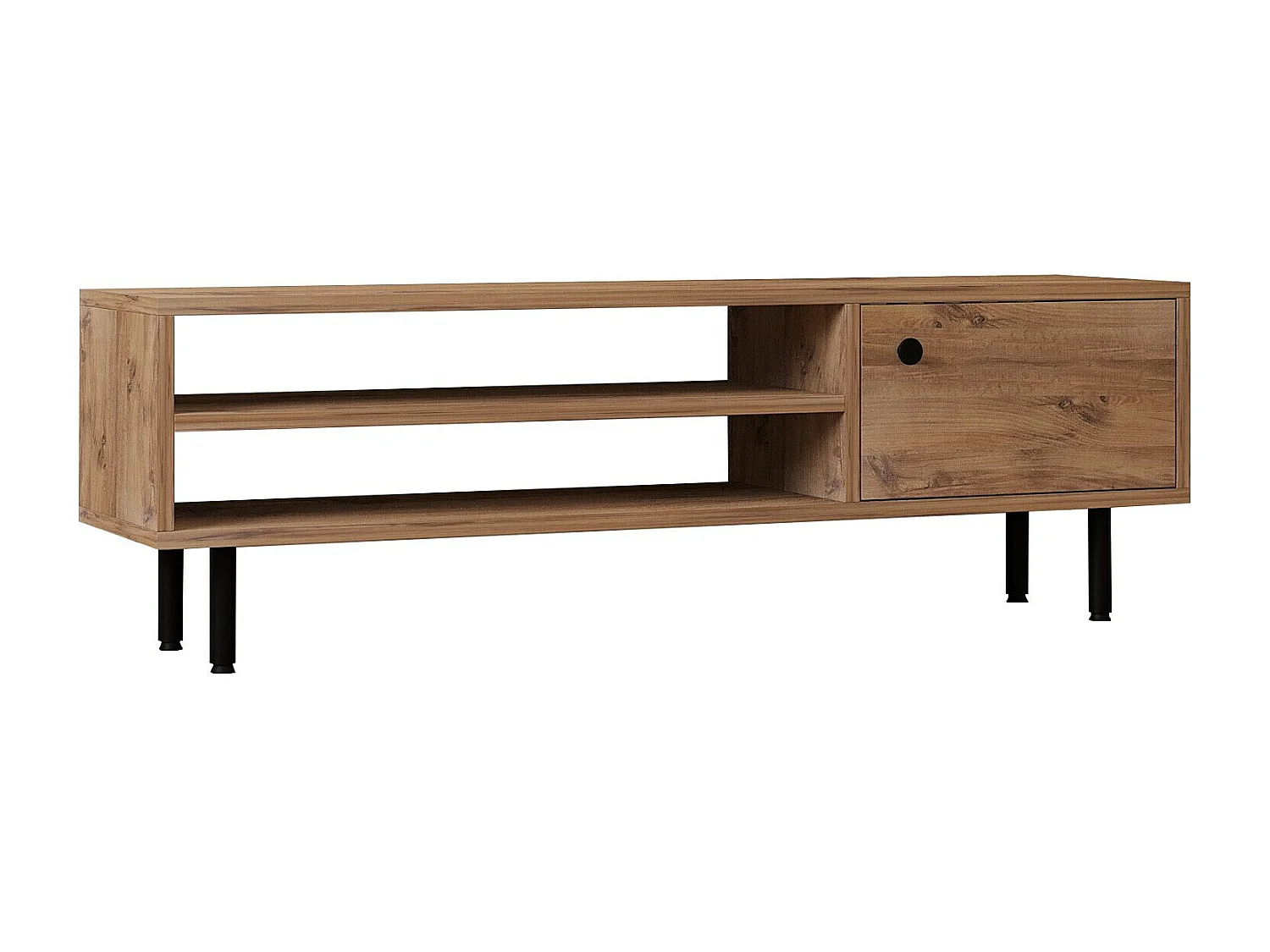 Stojak pod TV – 120 x 38 x 30 cm – Sosna Atlantycka – Płyta wiórowa pokryta melaminą