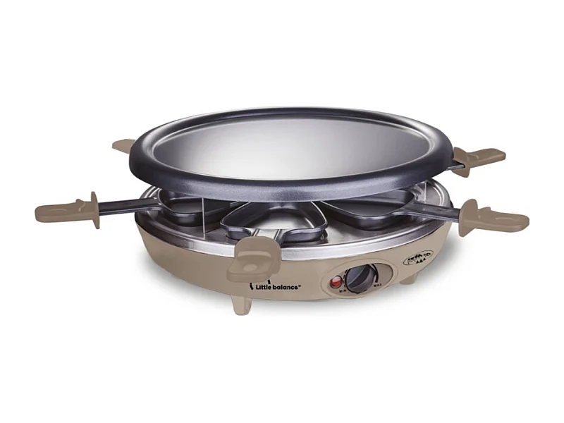 Raclette 3in1 6 Personen 1200W - Little Balance Happy Cheese Trio 1200 8692