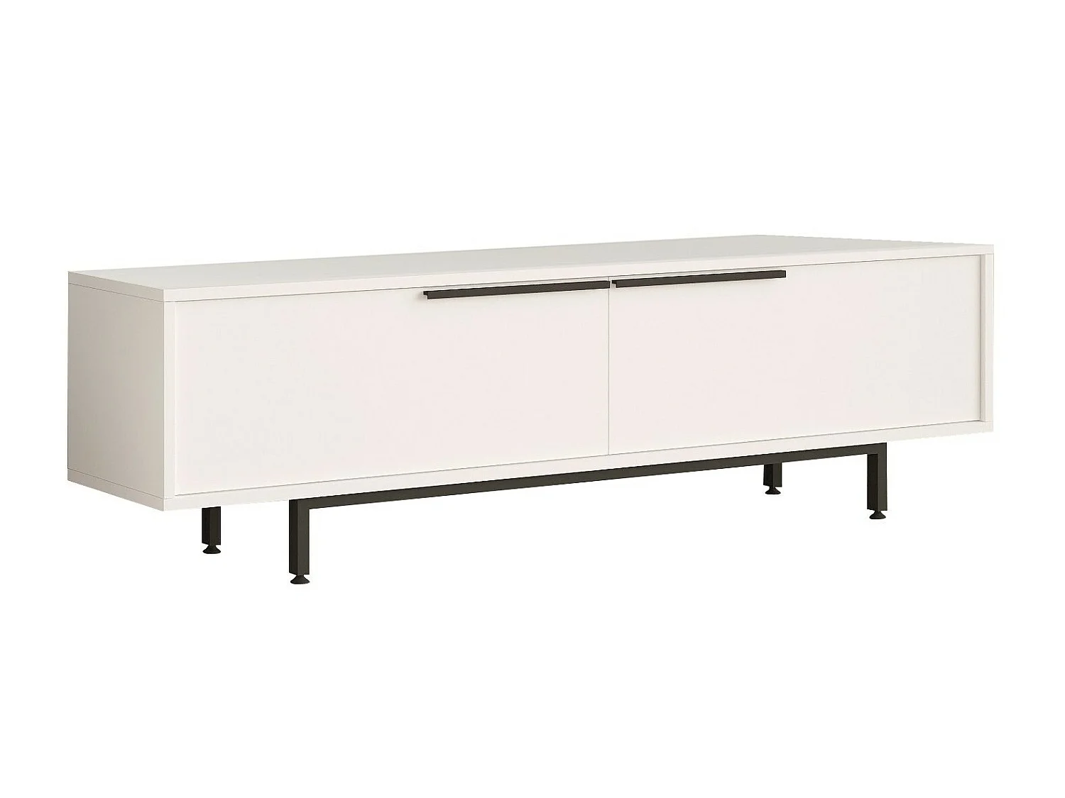 TV-Ständer – 160 cm – Weiß – Spanplatte