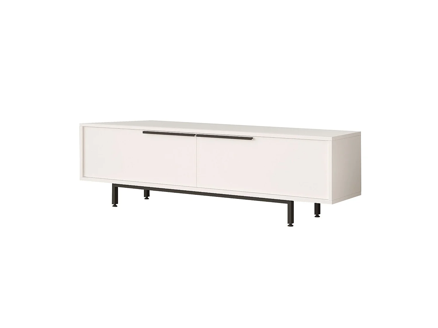 TV-Ständer – 160 cm – Weiß – Spanplatte
