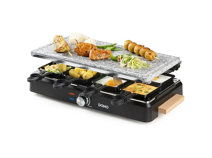 Raclette-Gerät für 8 Personen 1400W mit Naturstein - DO9262G