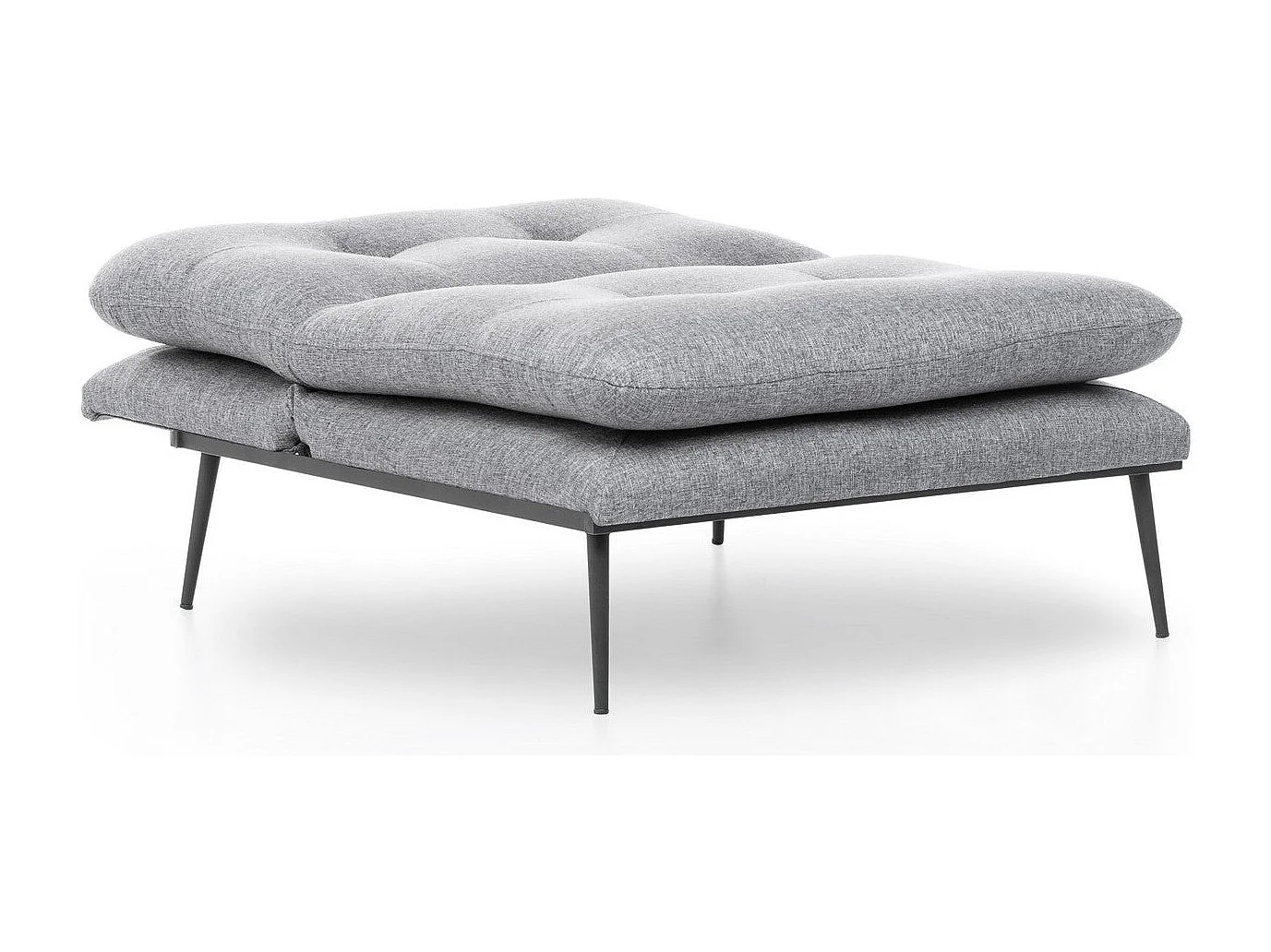 Fauteuil moderne à oreilles – 90 x 95 x 90 cm – gris – tissu lin