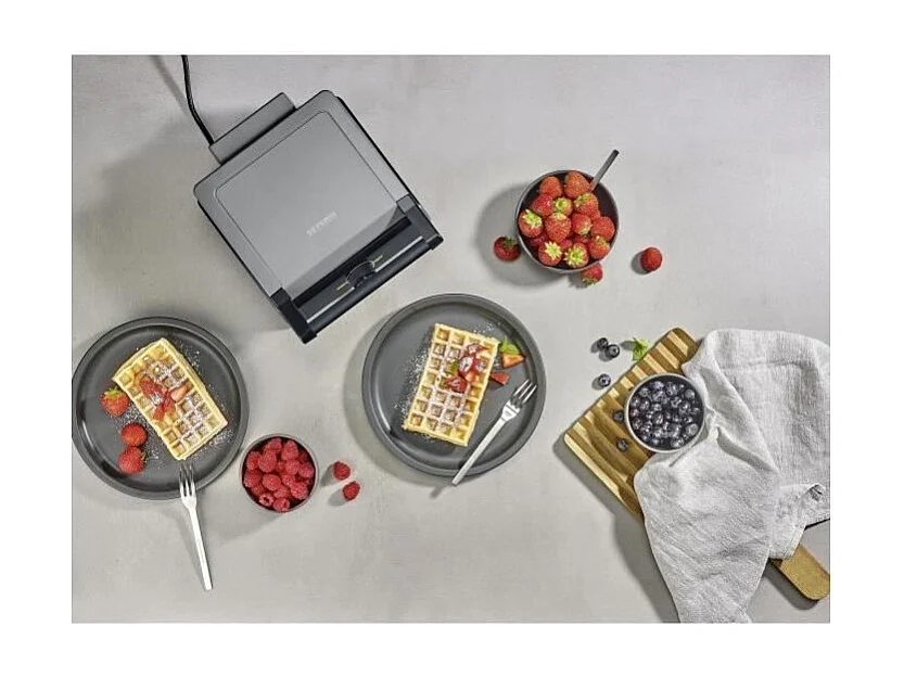 Wafelijzer SEVERIN WA2125 1600 W Keramische coating Grijs/Zwart