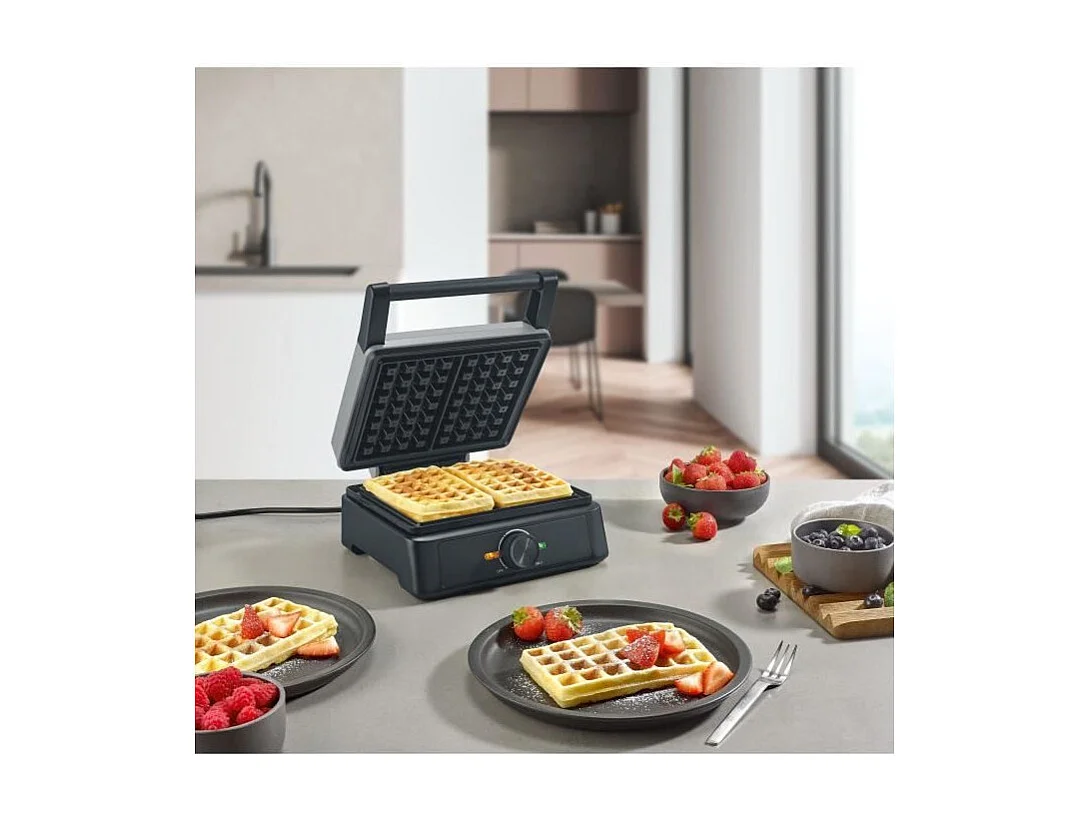 Wafelijzer SEVERIN WA2125 1600 W Keramische coating Grijs/Zwart