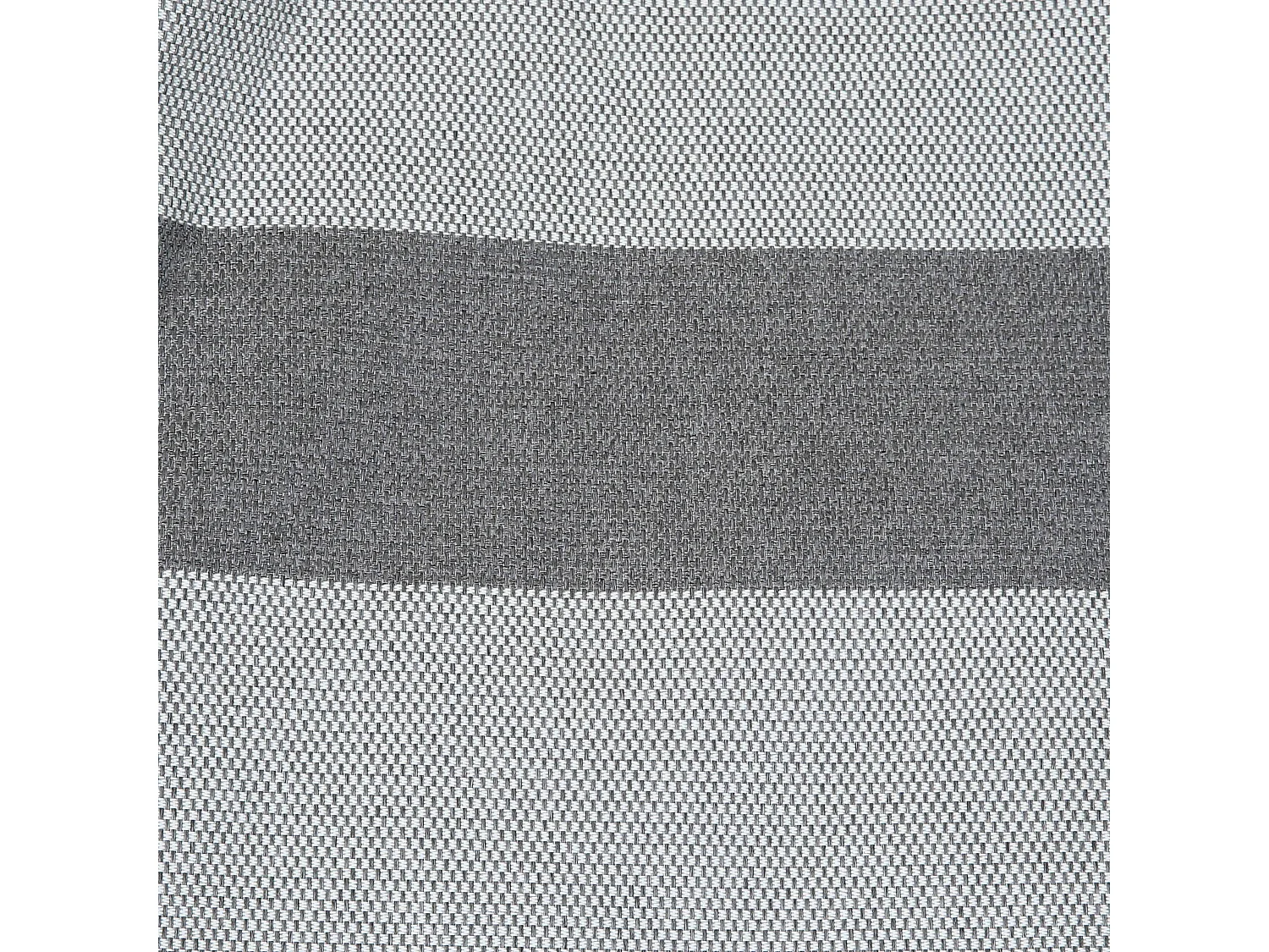 Pouf rayé pour salon de jardin modulable gris anthracite