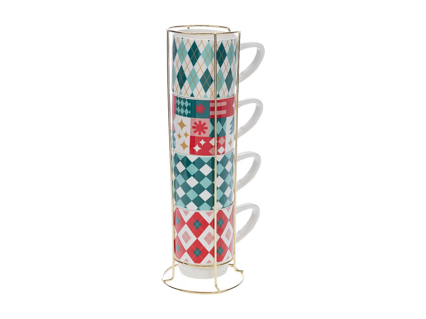 Coffret 4 tasses déjeuner Santa