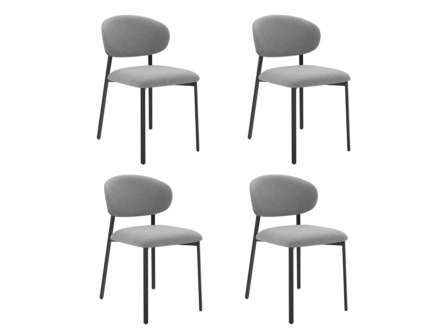 Lot de 4 Chaises Salle à Manger,  Chaise Scandinave, Chaise Moderne